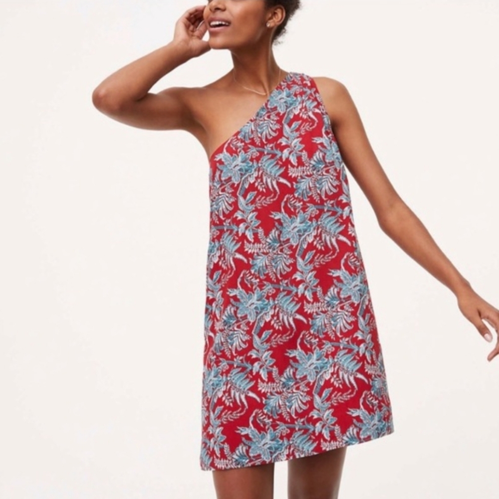 Loft one shoulder dress